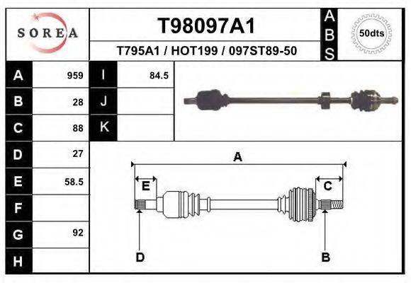 EAI T98097A1 Приводний вал