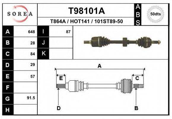 EAI T98101A Приводний вал