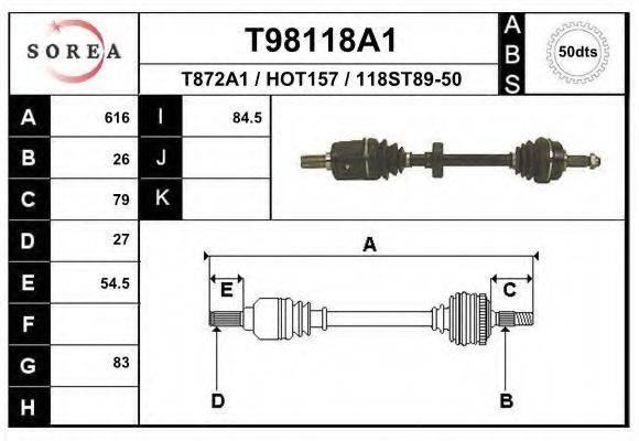 EAI T98118A1 Приводний вал