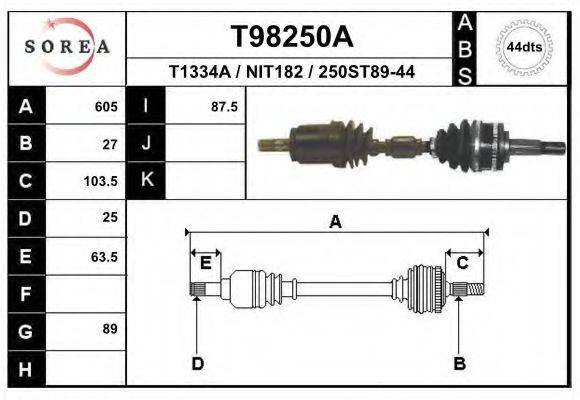 EAI T98250A Приводний вал