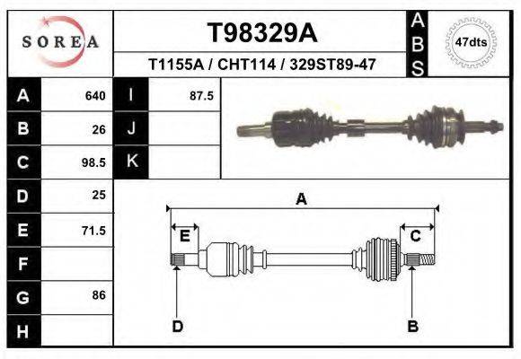 EAI T98329A Приводний вал