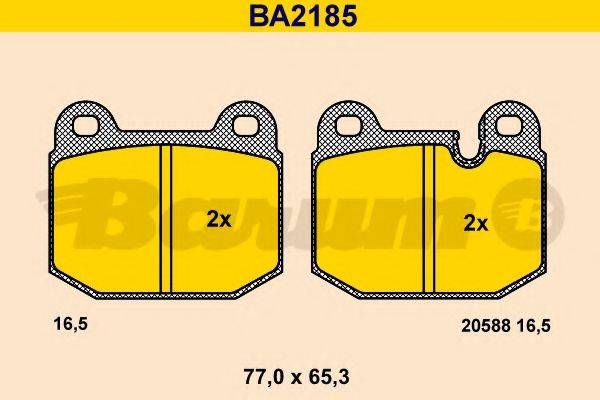 BARUM BA2185 Комплект гальмівних колодок, дискове гальмо