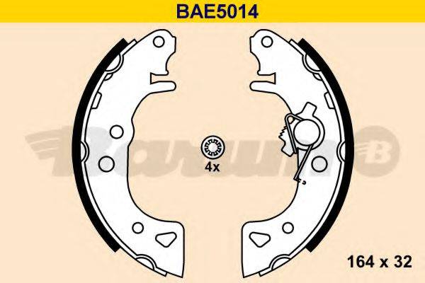 BARUM BAE5014 Комплект гальмівних колодок