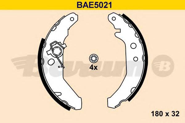 BARUM BAE5021 Комплект гальмівних колодок