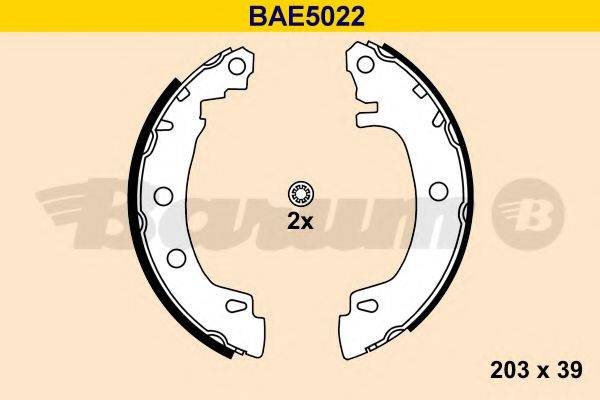 BARUM BAE5022 Комплект гальмівних колодок