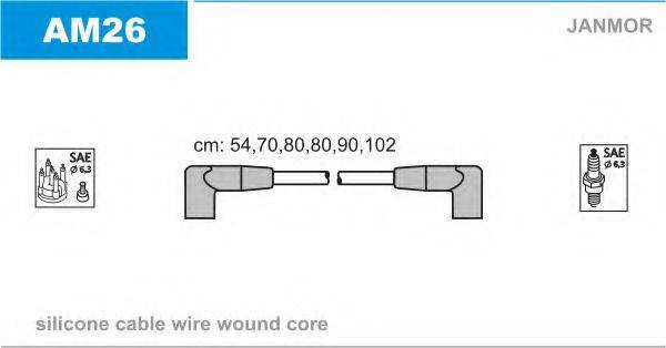 JANMOR AM26 Комплект дротів запалювання
