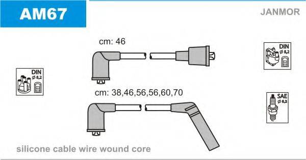 JANMOR AM67 Комплект дротів запалювання