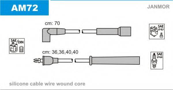 JANMOR AM72 Комплект дротів запалювання