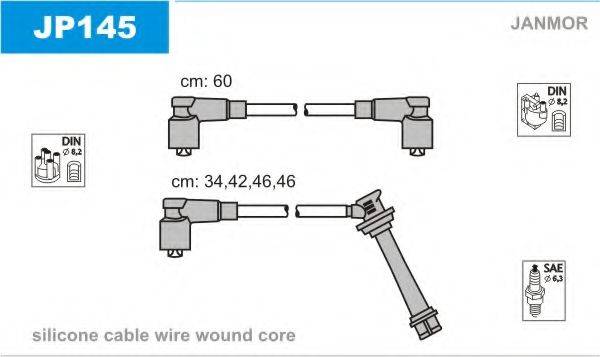 JANMOR JP145 Комплект дротів запалювання