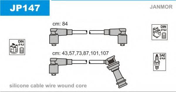 JANMOR JP147 Комплект дротів запалювання