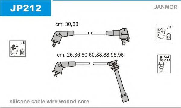 JANMOR JP212 Комплект дротів запалювання