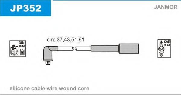 JANMOR JP352 Комплект дротів запалювання