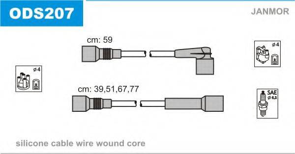 JANMOR ODS207 Комплект дротів запалювання