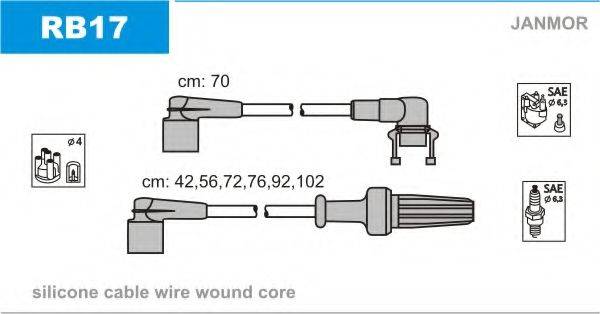 JANMOR RB17 Комплект дротів запалювання