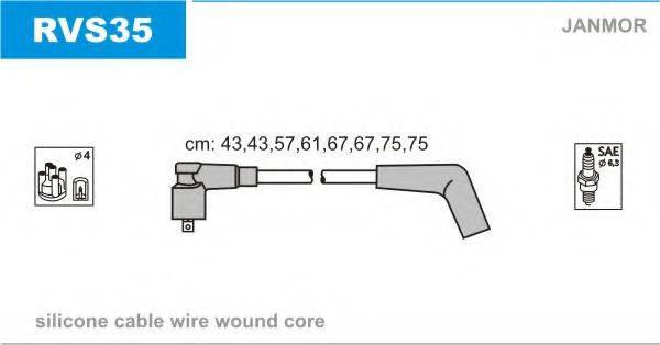 JANMOR RVS35 Комплект дротів запалювання