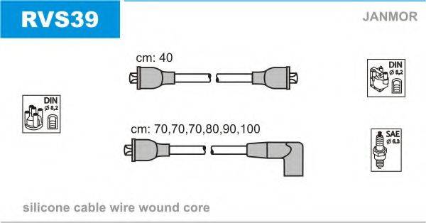 JANMOR RVS39 Комплект дротів запалювання