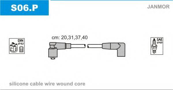 JANMOR S06P Комплект дротів запалювання