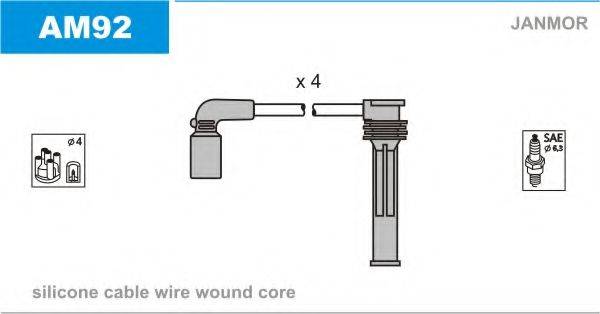 JANMOR AM92 Комплект дротів запалювання