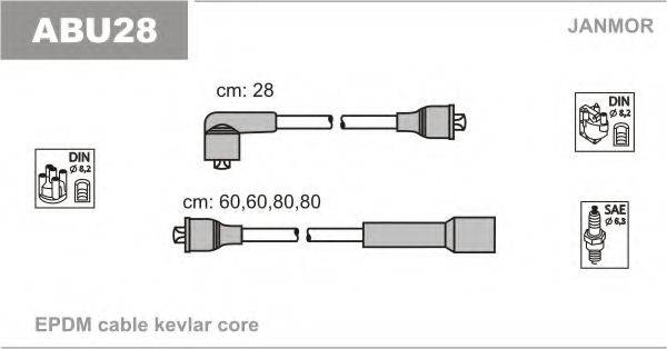 JANMOR ABU28 Комплект дротів запалювання