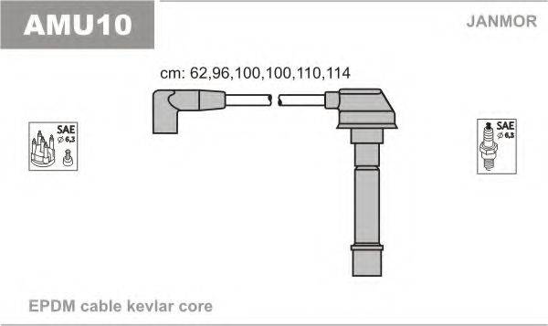 JANMOR AMU10 Комплект дротів запалювання