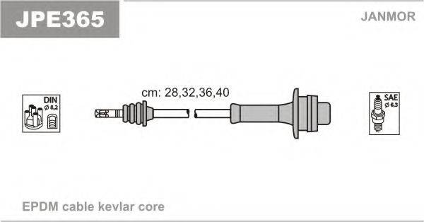 JANMOR JPE365 Комплект дротів запалювання