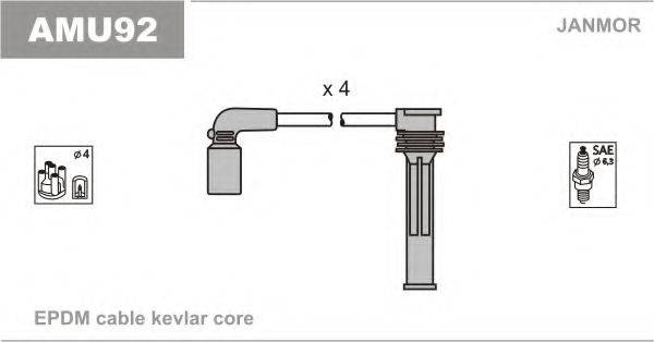 JANMOR AMU92 Комплект дротів запалювання