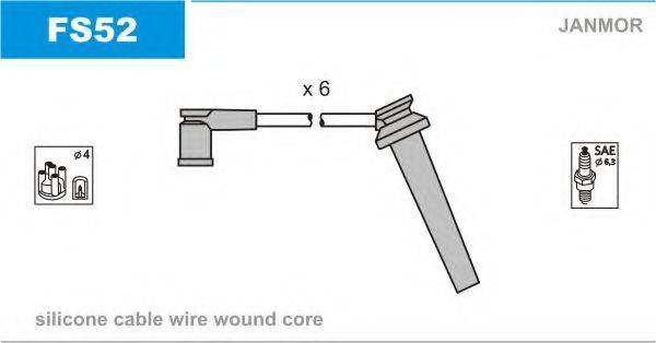 JANMOR FS52 Комплект дротів запалювання