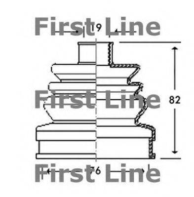 FIRST LINE FCB2593 Пильовик, приводний вал