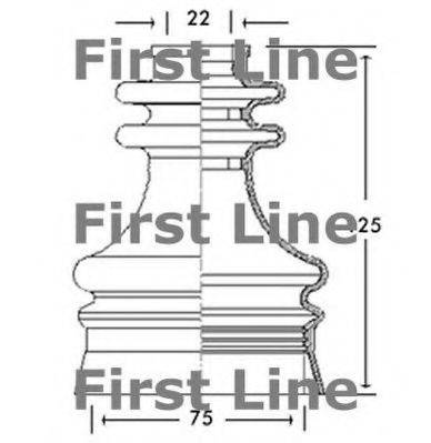 FIRST LINE FCB2700 Пильовик, приводний вал