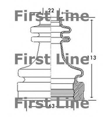 FIRST LINE FCB2770 Пильовик, приводний вал