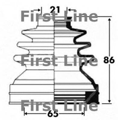 FIRST LINE FCB2850 Пильовик, приводний вал