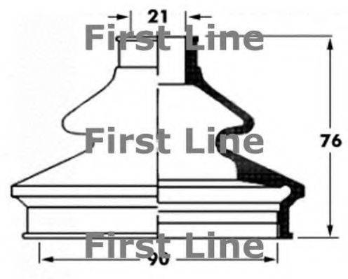 FIRST LINE FCB6062 Пильовик, приводний вал