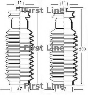 FIRST LINE FSG3027 Пильовик, рульове управління