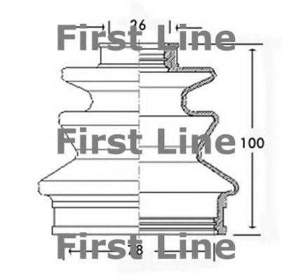 FIRST LINE FCB2603 Пильовик, приводний вал