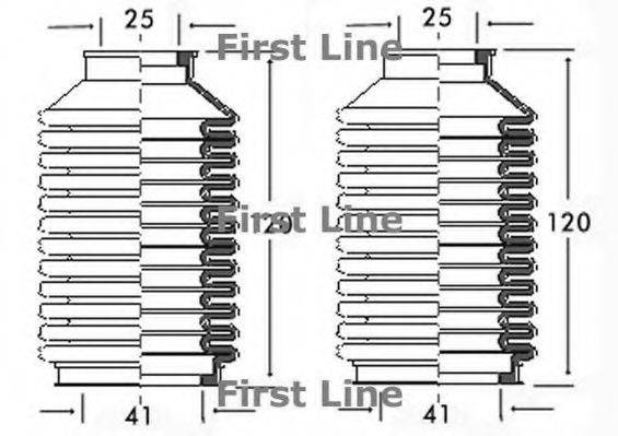 FIRST LINE FSG3083 Пильовик, рульове управління