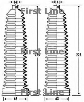 FIRST LINE FSG3337 Пильовик, рульове управління