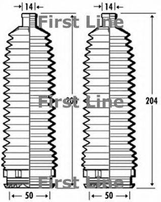 FIRST LINE FSG3384 Пильовик, рульове управління