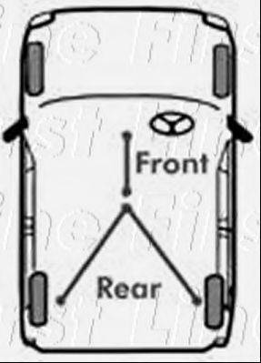 FIRST LINE FKB2894 Трос, стоянкова гальмівна система