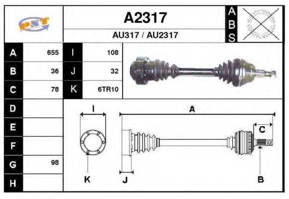 SNRA A2317 Приводний вал