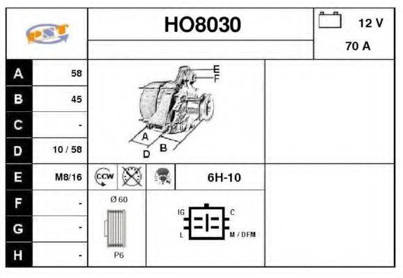 SNRA HO8030 Генератор