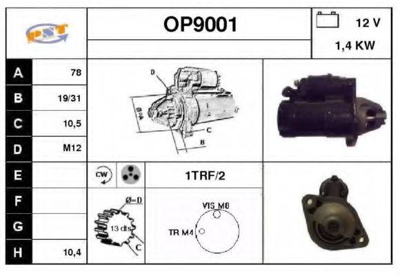 SNRA OP9001 Стартер