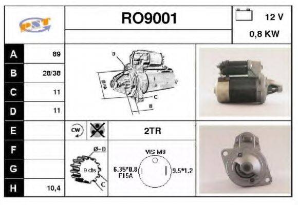 SNRA RO9001 Стартер