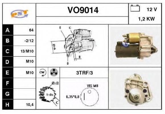 SNRA VO9014 Стартер