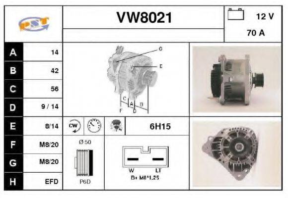 SNRA VW8021 Генератор