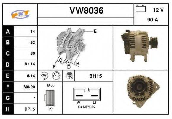 SNRA VW8036 Генератор