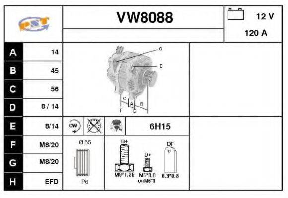 SNRA VW8088 Генератор