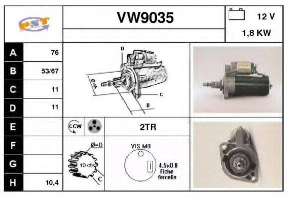 SNRA VW9035 Стартер