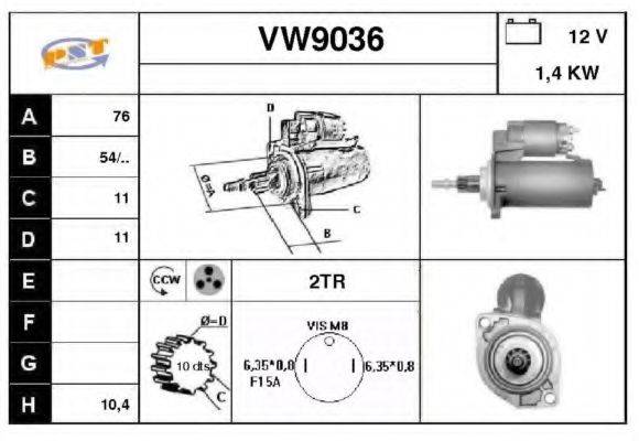 SNRA VW9036 Стартер