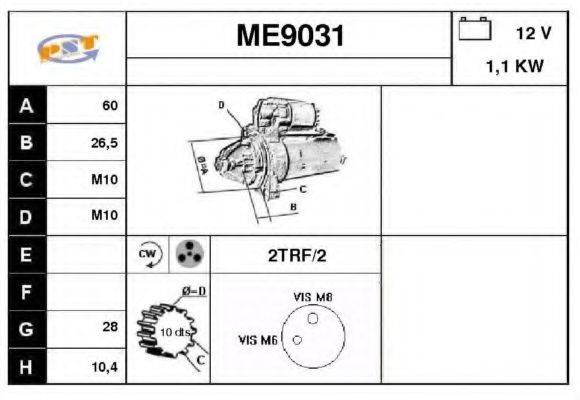 SNRA ME9031 Стартер