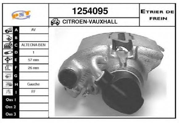 SNRA 1254095 Гальмівний супорт